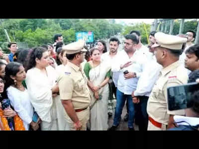 Activists gherao exam director, seek postponement of exams