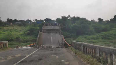 Maharashtra: Portion of bridge caves in in Nandurbar town, no casualties