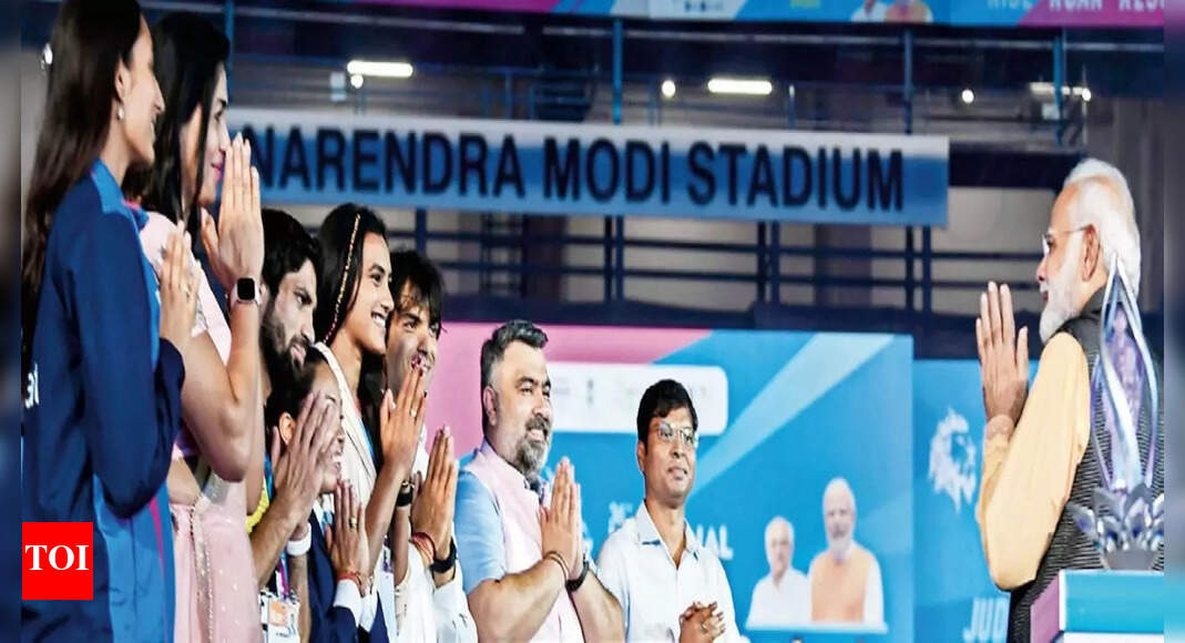 Sports budget up 70% in 8 years: PM Narendra Modi | Ahmedabad News ...