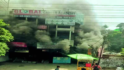 Kanpur: Blaze at Saket Nagar building, 14 trapped students rescued