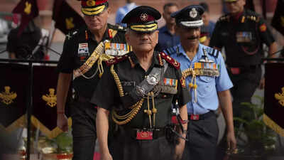 CDS General Anil Chauhan calls on defence minister Rajnath Singh