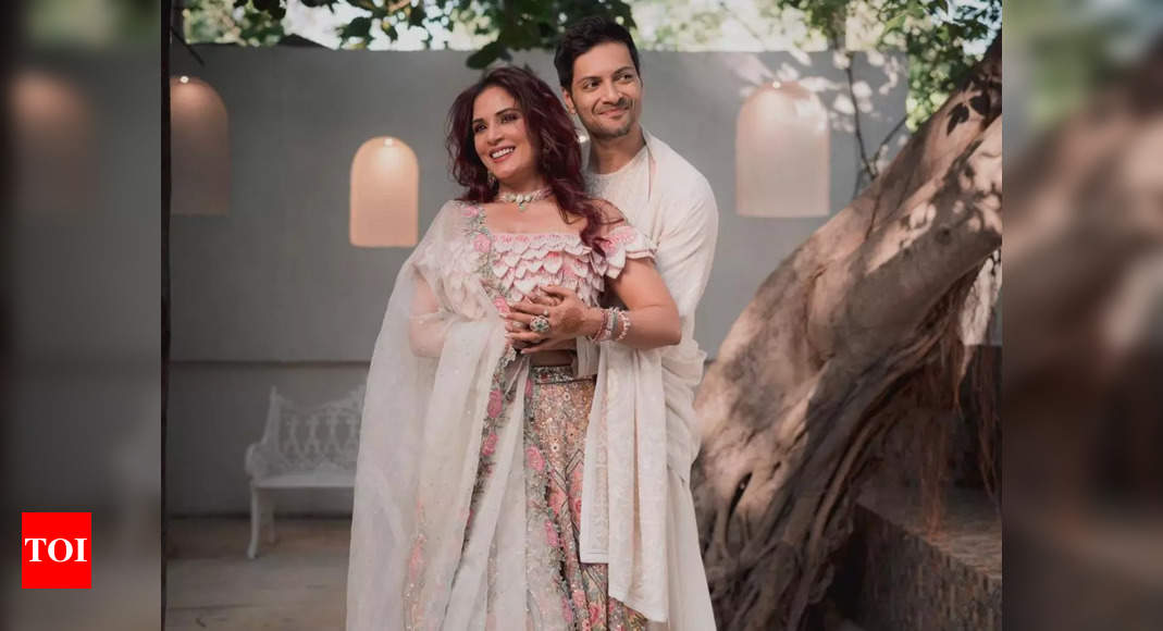 Richa Chadha and Ali Fazal share first glimpses from their wedding celebrations in Delhi – Times of India