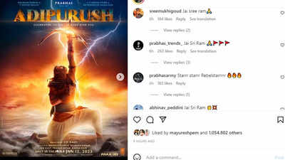 Prabhas drops his first look of ‘Adipurush’; fans can’t keep calm