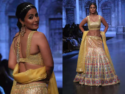 Hina Khan sizzles on the ramp at BTFW