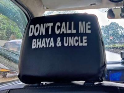 Can driver objects on being called "Bhaiya & Uncle", puts a notice in cab