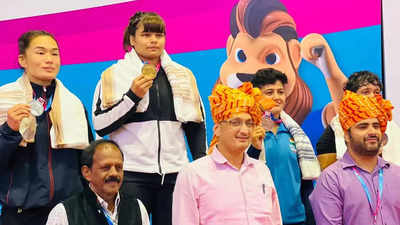 National Games 2022: Wrestler Divya Kakran, representing UP, wins gold in different weight category