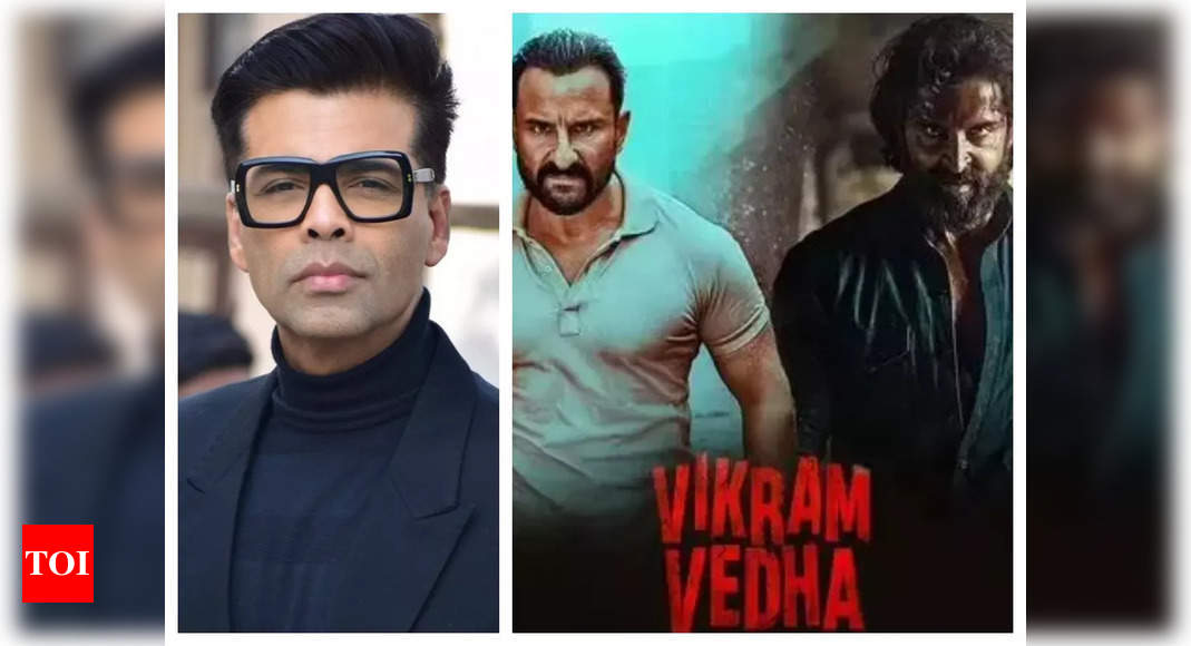 Karan Johar is in awe of Hrithik Roshan’s ‘swag’ in ‘Vikram Vedha’; calls him the ‘ultimate leading man of mainstream movies’ – Times of India