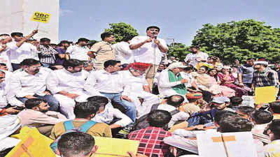 Congress MLA protests over OBC reservation