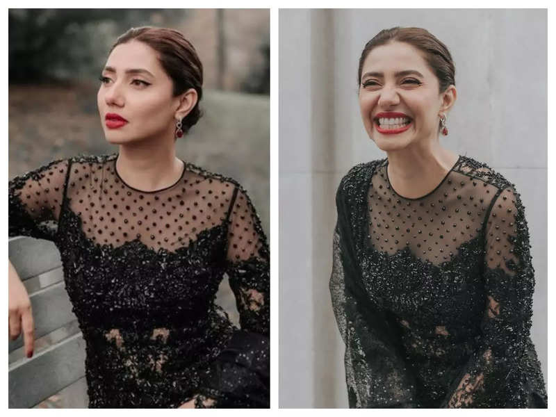 Amidst reports of Hollywood debut with Will Smith, Mahira Khan shares gorgeous photos in a black sequinned dress on Instagram