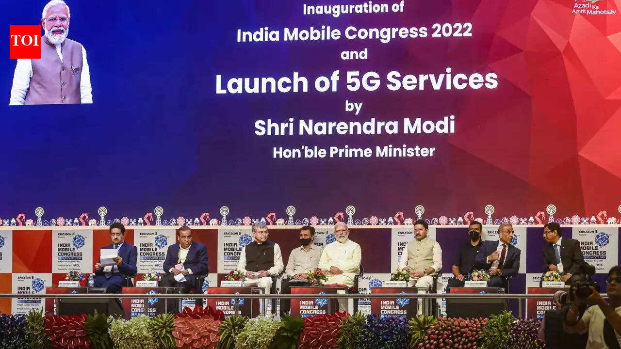 Prime Minister Narendra Modi launches 5G telephony services in India