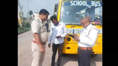 Haryana: 60 school buses challaned for traffic violations by Yamunanagar police