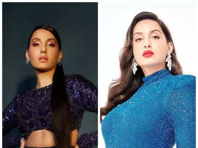 Glittery outfits to steal from Nora Fatehi