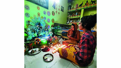 LGBT members pray for social peace during puja