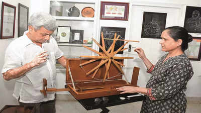 Vadodara: Gandhian couple to put 8 rare charkhas on display