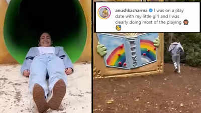 Anushka Sharma channels her inner child as she enjoys a play date with her baby girl Vamika