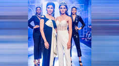 Rubal Shekhawat (Femina Miss India 2022 - 1st Runner-up) rocks a stylish white ensemble for designer Rohini Mathur at BTFW 2022