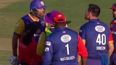 Legends League Cricket: Yusuf Pathan, Mitchell Johnson engage in ugly fight