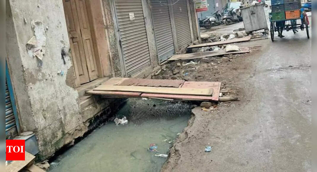 Mannady Tamil Nadu Storm water drain work in Mannady abandoned for