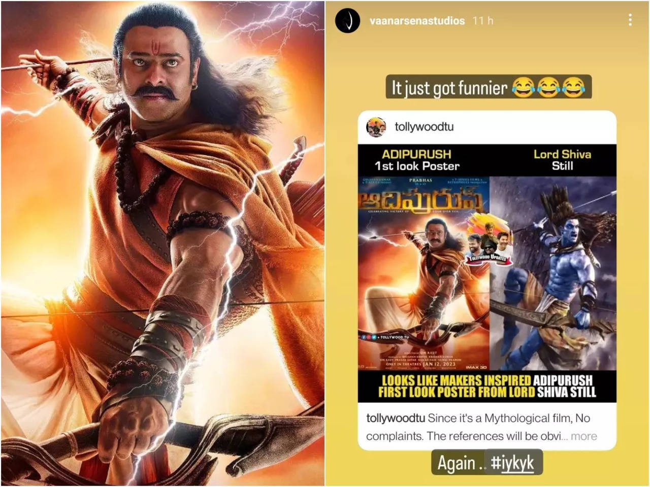 Adipurush poster copied? Animation studio alleges makers of the ...