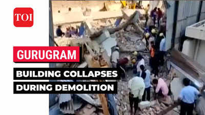 Gurugram: 2 labourers trapped after building collapses during demolition