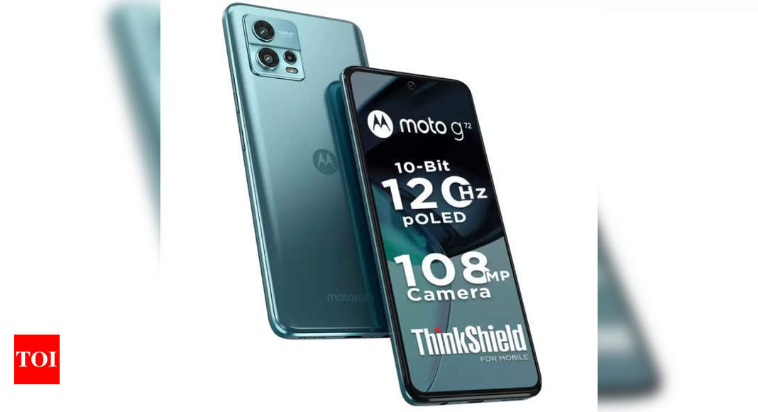 Moto G72 smartphone with 108MP camera, 5000mAh battery launched: Price, launch offers and more – Times of India