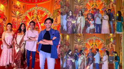 Rituparna and Ranjan promote ‘Mahishashur Marddini’ at South Kolkata Durga Puja pandals