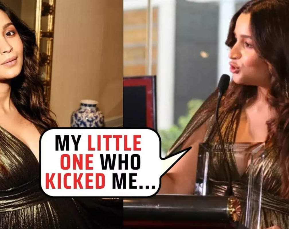 
Mom-to-be Alia Bhatt reveals her baby ‘relentlessly kicked’ during her award acceptance speech
