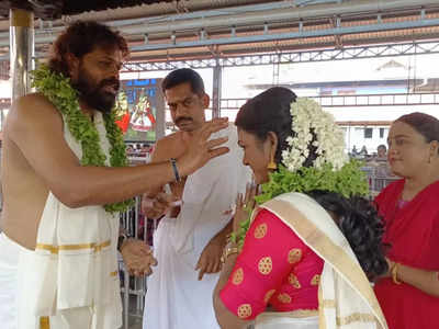 Comedian Pashanam Shaji ties the knot with wife Reshmi yet again; see wedding pics from Guruvayoor temple