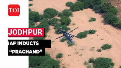 First look: Made-in-India light combat helicopters 'Prachand' inducted into Indian Air Force by Rajnath Singh in Jodhpur