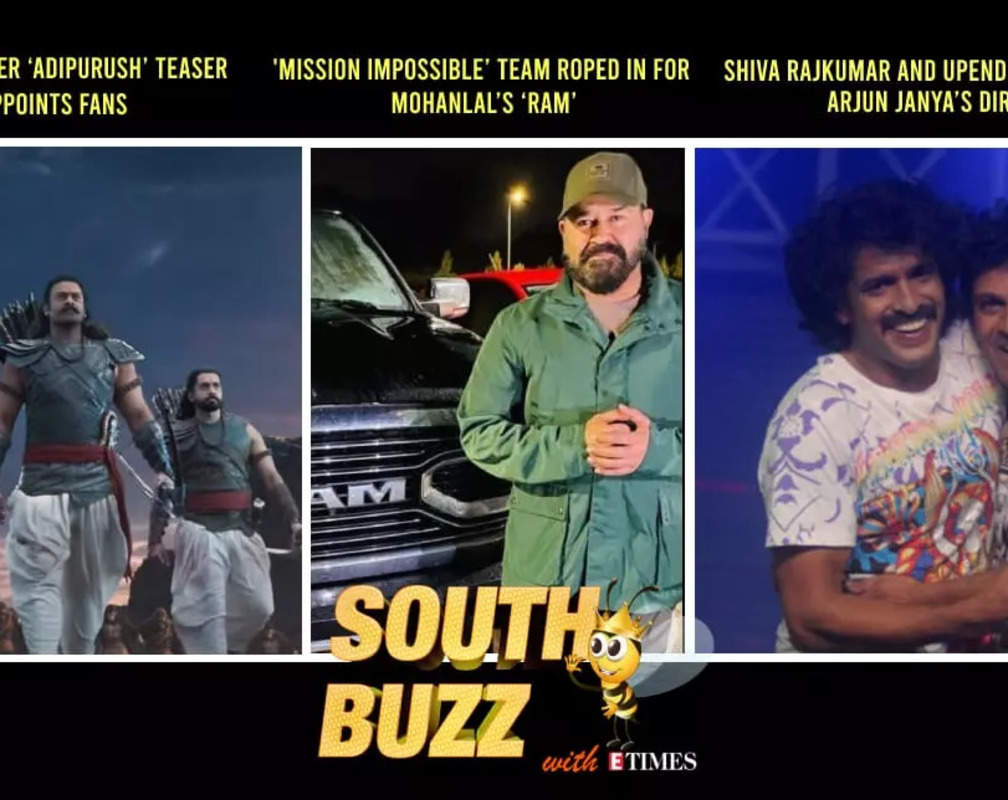 
South Buzz: Prabhas starrer ‘Adipurush’ teaser disappoints fans; ‘Mission Impossible’ team roped in for Mohanlal’s ‘Ram’; Superstars Shiva Rajkumar and Upendra teaming up for Arjun Janya’s directorial
