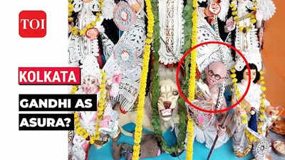 Kolkata: Row erupts over alleged depiction of Gandhi as 'Mahisasur', police register complaint against organisers