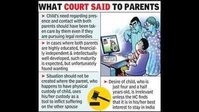Keep minor children away from matrimonial discords, bitterness: HC to parents