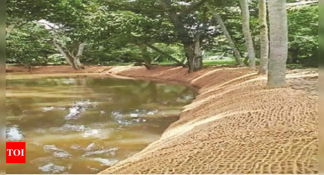 Technopark to protect embankment of stream