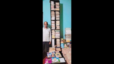 Library of a scrap dealer in Dakshina Kannada district has over 2,000 books