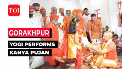 Durga Puja 2022: UP CM Yogi Adityanath performs ‘Kanya Pujan’