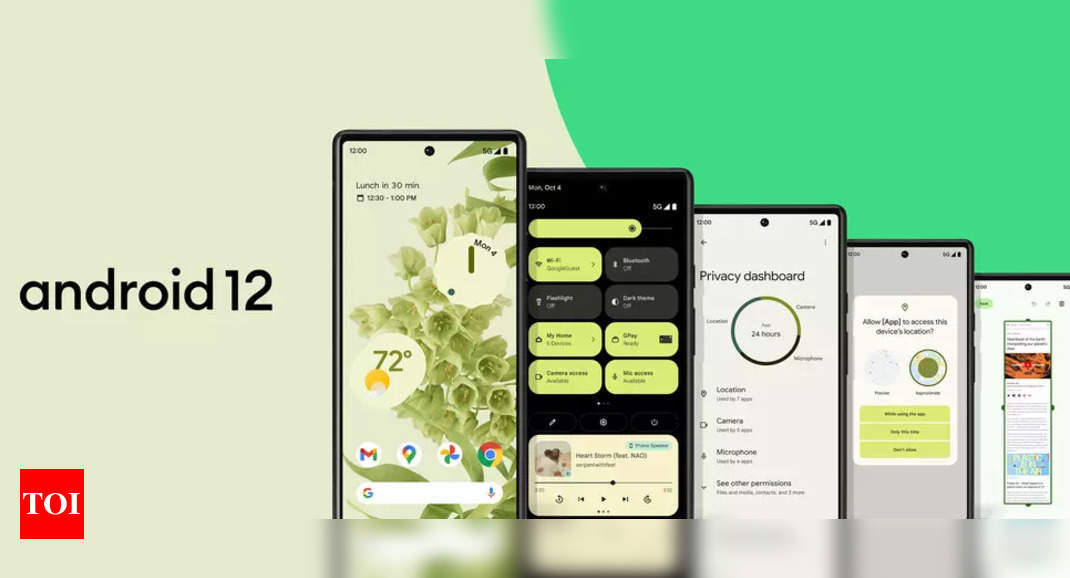 Samsung rolls out Android 12 update for two year old smartphone – Times of India