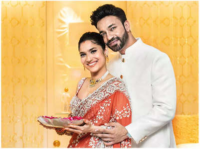 Ankita on her first Dussehra after marriage