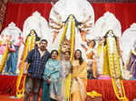 From Ranbir Kapoor, Mouni Roy, Kajol to Jaya Bachchan, stars turn up in their traditional best to visit Durga Puja pandal