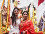 From Ranbir Kapoor, Mouni Roy, Kajol to Jaya Bachchan, stars turn up in their traditional best to visit Durga Puja pandal