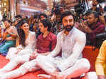 From Ranbir Kapoor, Mouni Roy, Kajol to Jaya Bachchan, stars turn up in their traditional best to visit Durga Puja pandal