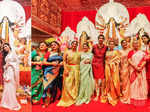 From Ranbir Kapoor, Mouni Roy, Kajol to Jaya Bachchan, stars turn up in their traditional best to visit Durga Puja pandal