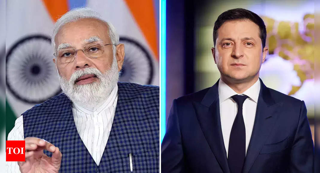 There can be no military solution to Ukraine conflict, PM Modi tells Zelenskyy | India News – Times of India