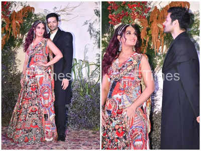 Ali Fazal and Richa Chadha wedding reception: The couple looks stunning as they make their FIRST appearance before the paparazzi