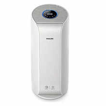 PHILIPS Air Purifier AC3055/60, Wi-Fi enabled, removes 99.97% airborne pollutants, numerical PM2.5 display, 3 layer filtration, True HEPA filter, ideal for living room, White, Medium