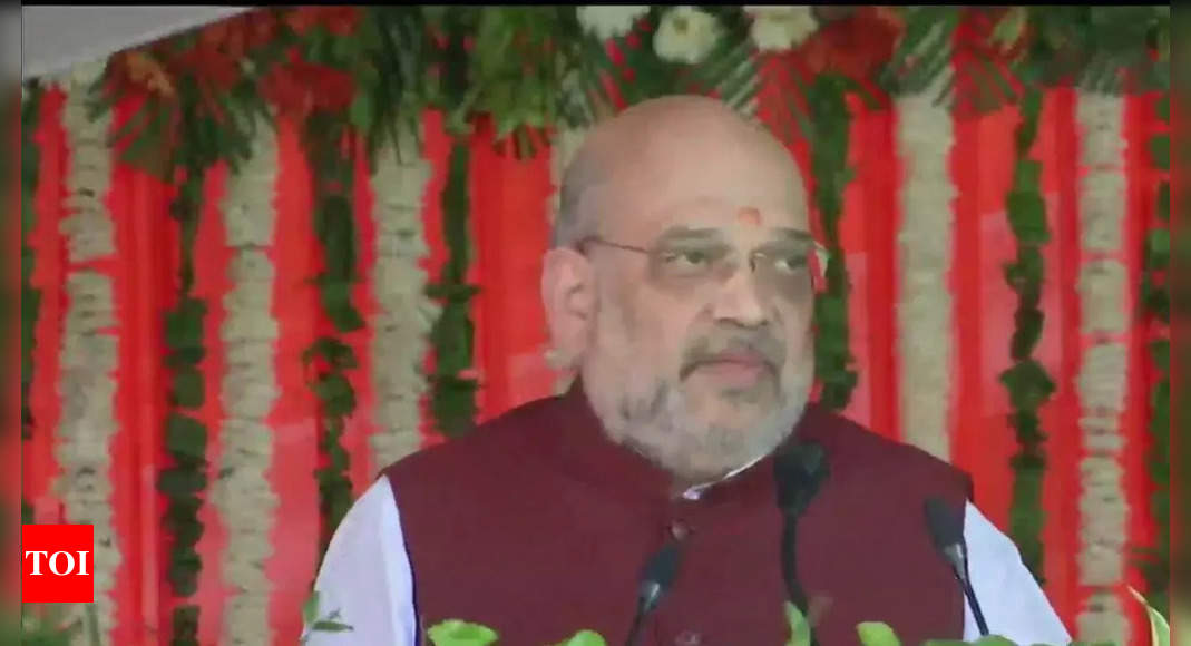 Amit Shah interacts with family members of 24 martyred J&K cops, hands over job letters to kin of 4 | India News – Times of India