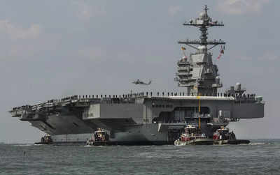 US Navy's $13 billion carrier embarks on first deployment