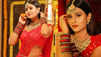 Anjali Arora impresses fans with her pictures in a red saree and traditional jewellery