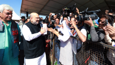 Thousands throng Amit Shah rally in J&K's Baramulla, welcome announcement on reservation
