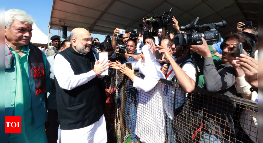 Thousands Throng Amit Shah Rally In J K S Baramulla Welcome Announcement On Reservation India