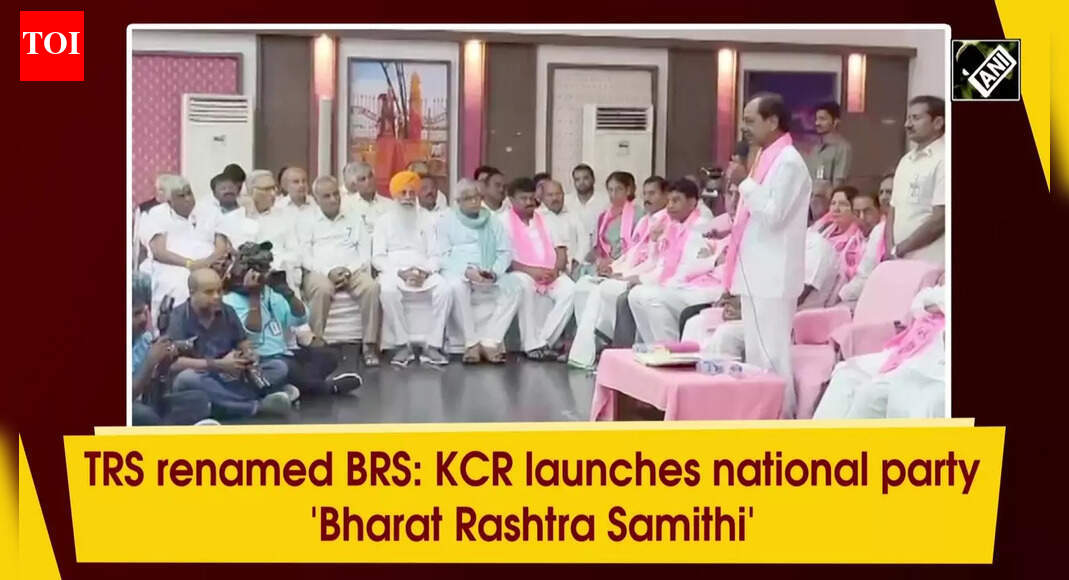 brs: TRS renamed BRS: KCR launches national party 'Bharat Rashtra Samithi'